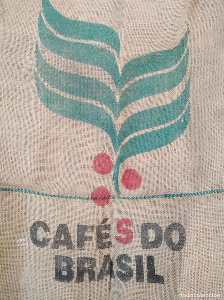 Antig&uuml;edades: Saco de Arpillera. Caf&eacute;s do Brasil. - Foto 2
