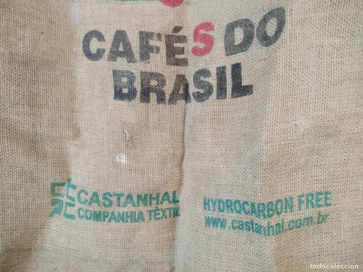 Antig&uuml;edades: Saco de Arpillera. Caf&eacute;s do Brasil. - Foto 3