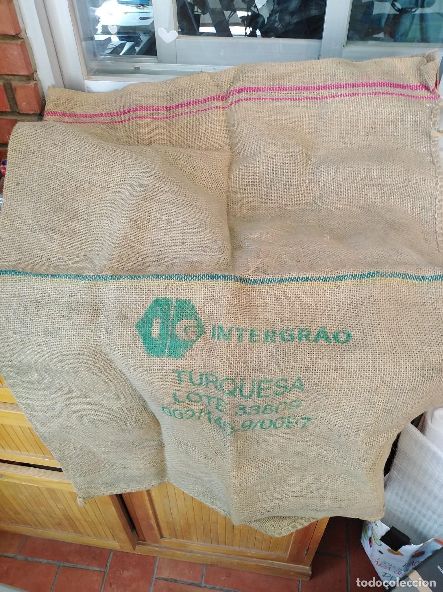 Antig&uuml;edades: Saco de Arpillera. Caf&eacute;s do Brasil. - Foto 6