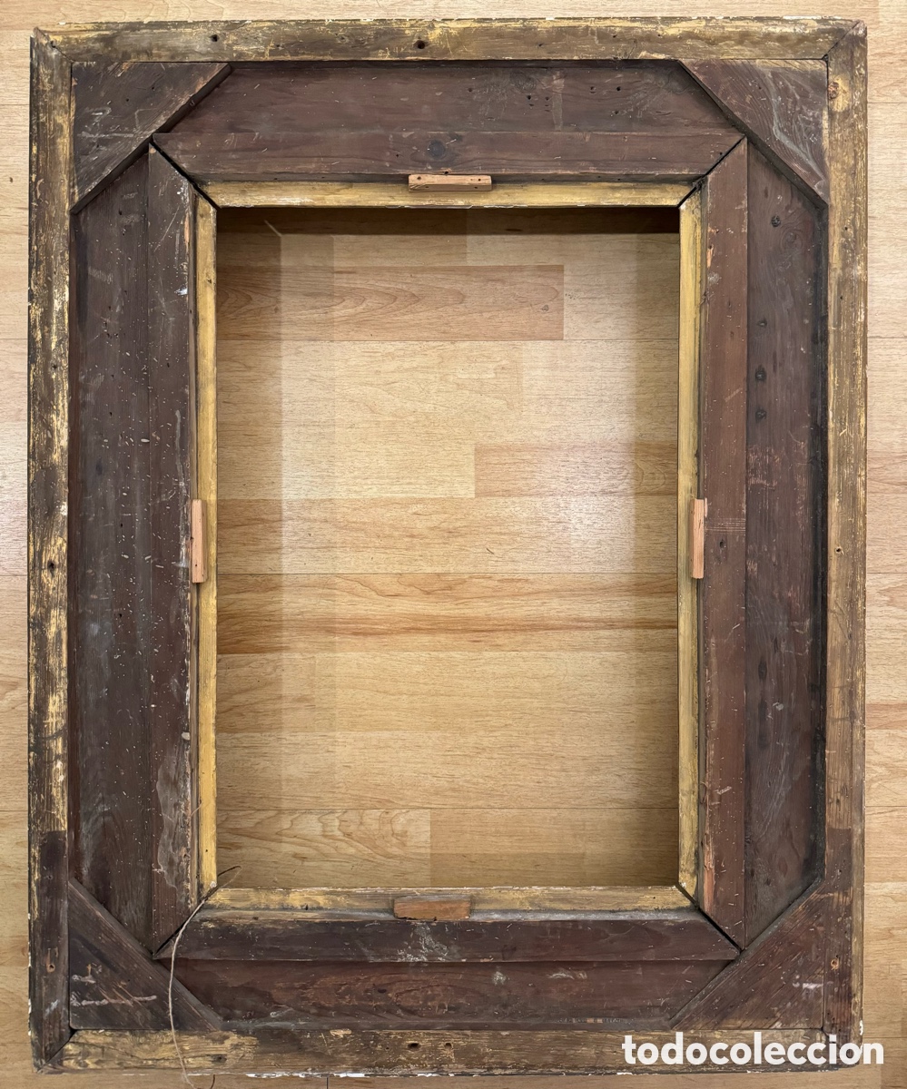 Antig&uuml;edades: Marco dorado del siglo XIX - Foto 6