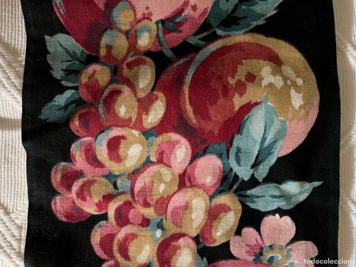 Antig&uuml;edades: Cinta de algod&oacute;n estampado frutas - Foto 3