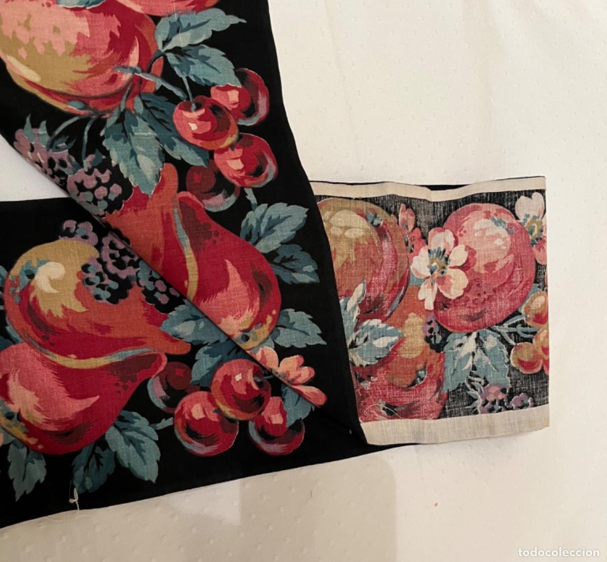 Antig&uuml;edades: Cinta de algod&oacute;n estampado frutas - Foto 4