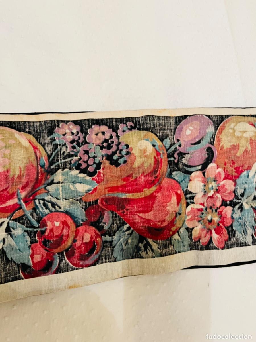 Antig&uuml;edades: Cinta de algod&oacute;n estampado frutas - Foto 5