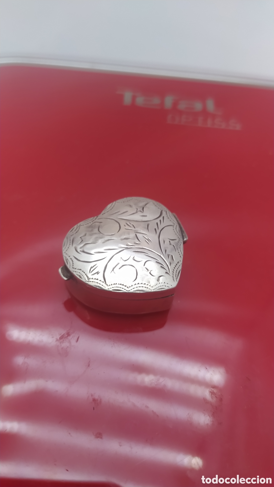 Antig&uuml;edades: Cajita plata coraz&oacute;n - Foto 2