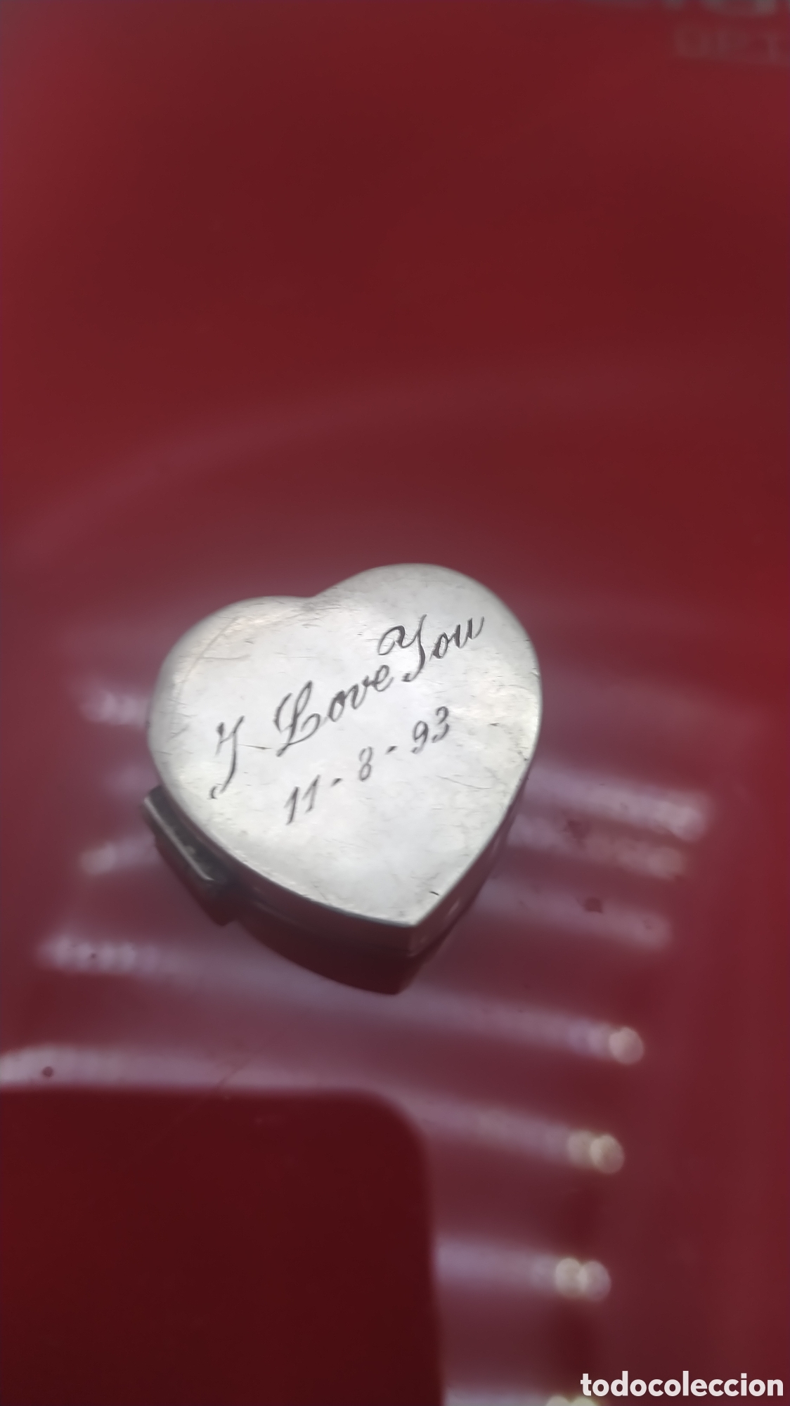 Antig&uuml;edades: Cajita plata coraz&oacute;n - Foto 5