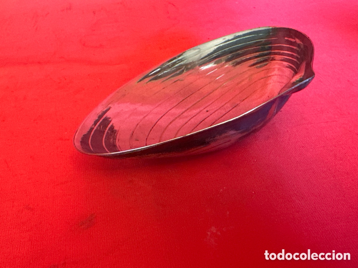 Antig&uuml;edades: ANTIGUA CONCHA BA&Ntilde;ADA EN PLATA - MENESES - Foto 3