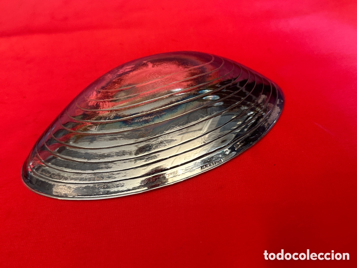 Antig&uuml;edades: ANTIGUA CONCHA BA&Ntilde;ADA EN PLATA - MENESES - Foto 4