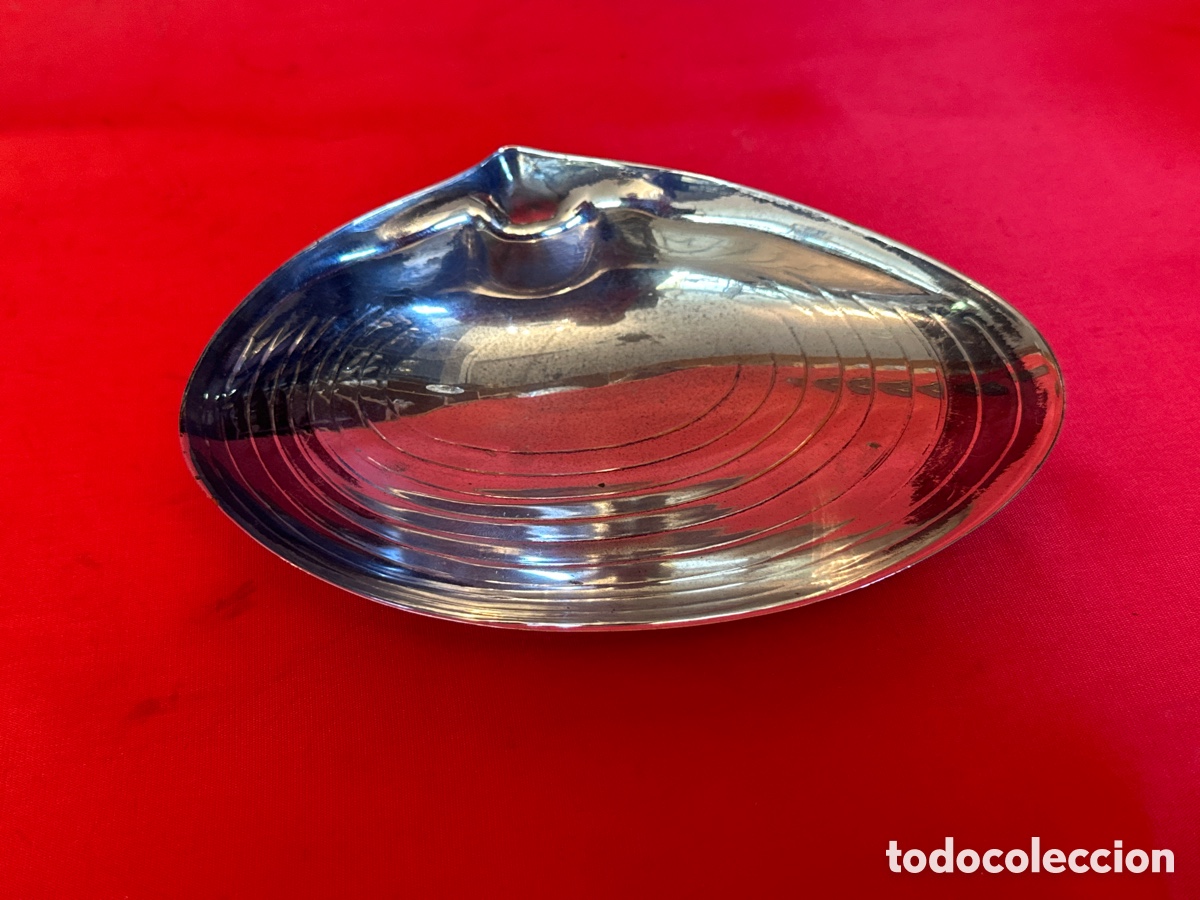 Antig&uuml;edades: ANTIGUA CONCHA BA&Ntilde;ADA EN PLATA - MENESES - Foto 7