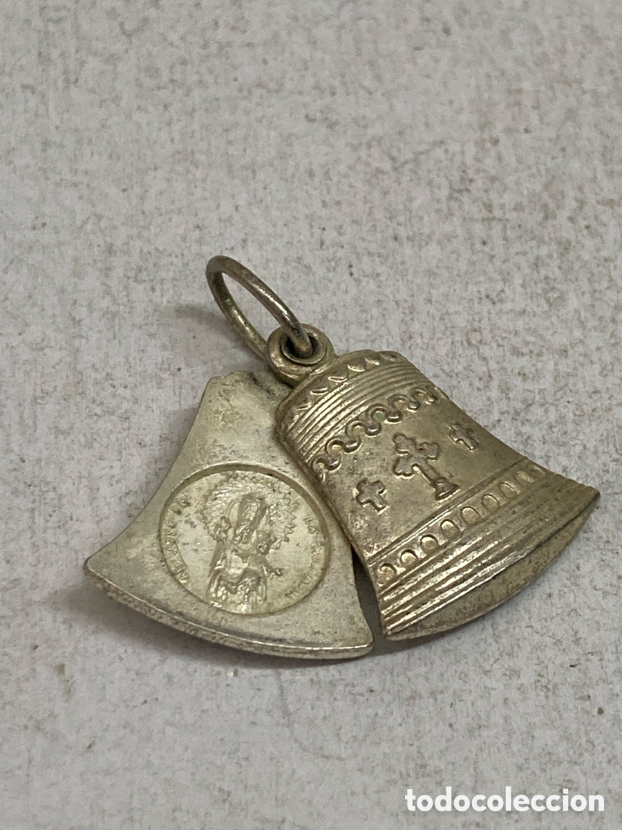 Antig&uuml;edades: Medalla de metal religiosa C208 - Foto 2