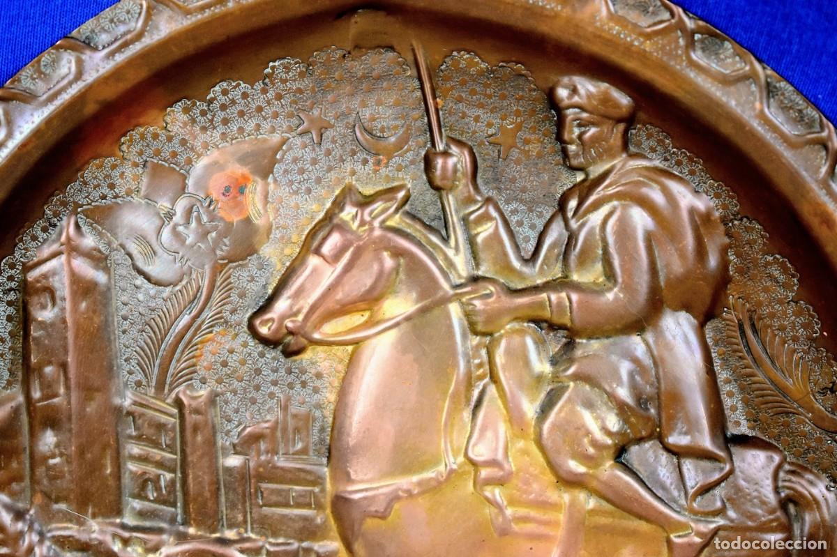 Antig&uuml;edades: Plato &Aacute;rabe en cobre - Foto 3