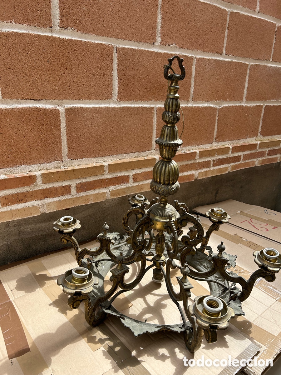 Antig&uuml;edades: L&Aacute;MPARA BRONCE - Foto 3