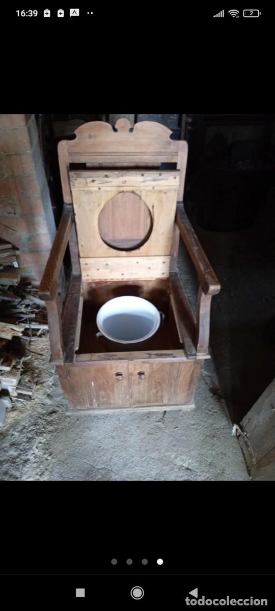 Antig&uuml;edades: Sill&oacute;n de obispo con orinal - Foto 1