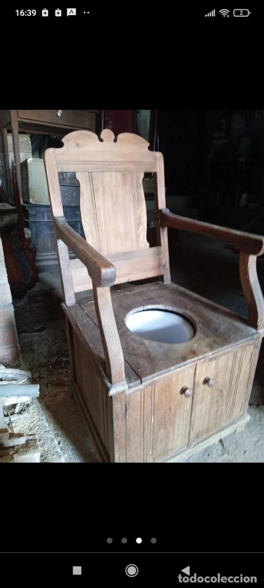 Antig&uuml;edades: Sill&oacute;n de obispo con orinal - Foto 3