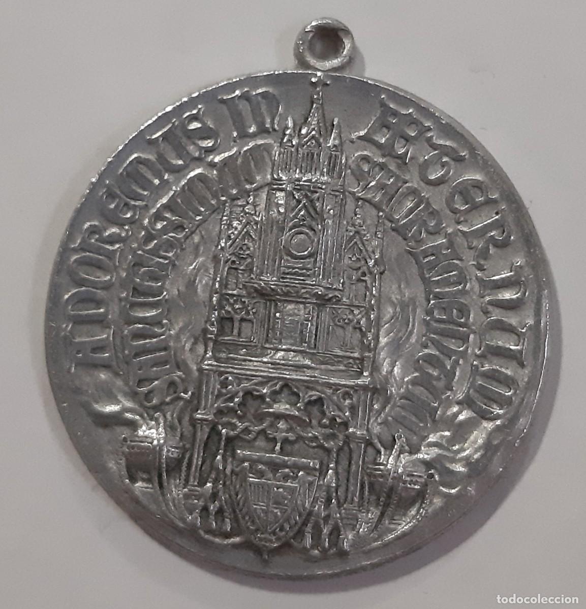 Antig&uuml;edades: MEDALLA CONGRESO EUCAR&Iacute;STICO BARCELONA 1944 - Foto 1
