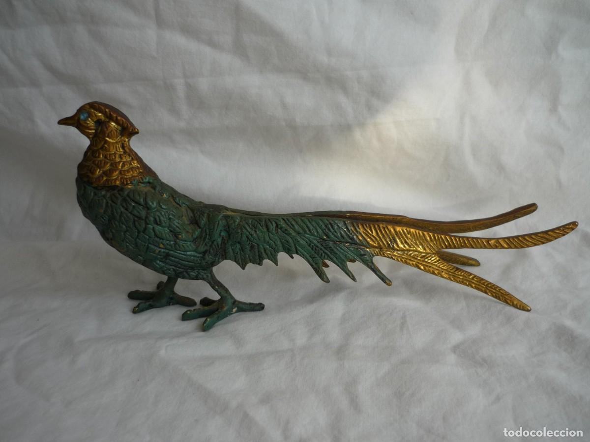 Antig&uuml;edades: Figura de fais&aacute;n de bronce - Foto 3