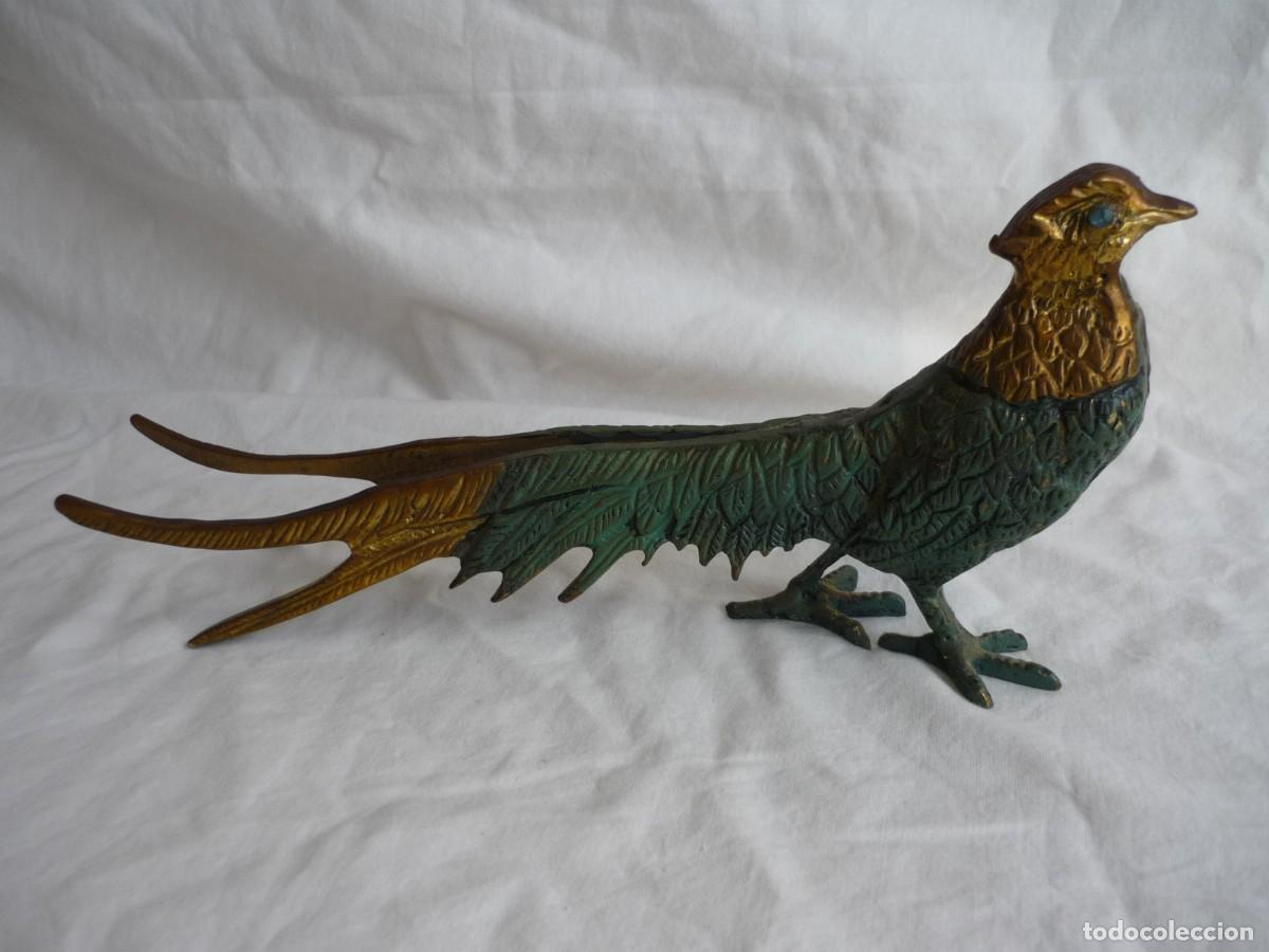 Antig&uuml;edades: Figura de fais&aacute;n de bronce - Foto 6