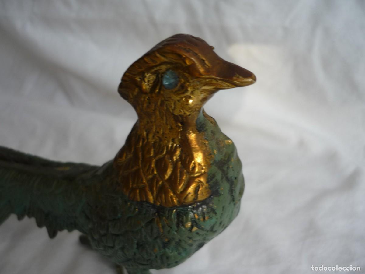 Antig&uuml;edades: Figura de fais&aacute;n de bronce - Foto 7