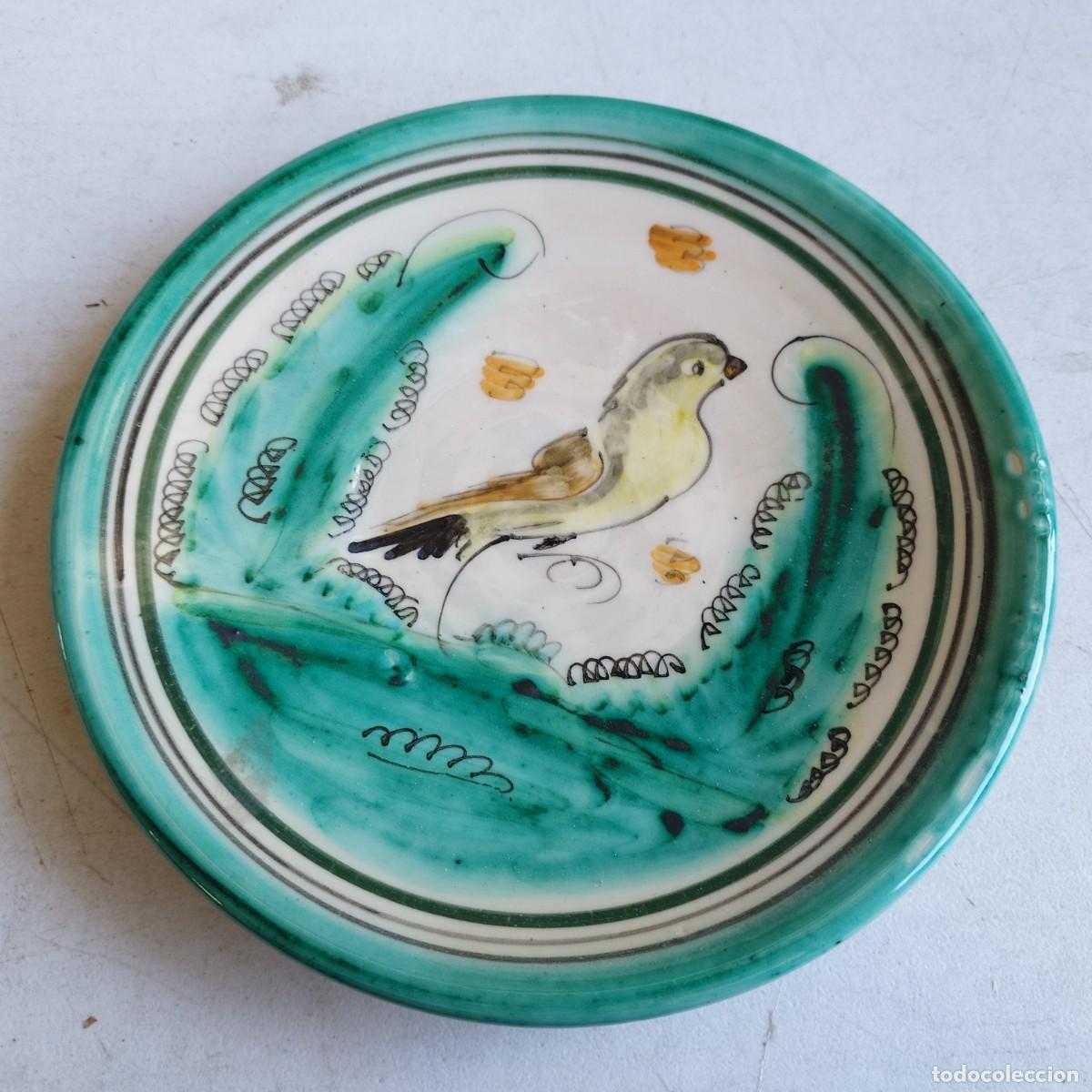 Antig&uuml;edades: PLATO CERAMICA DECORADO 20 CM - Foto 2