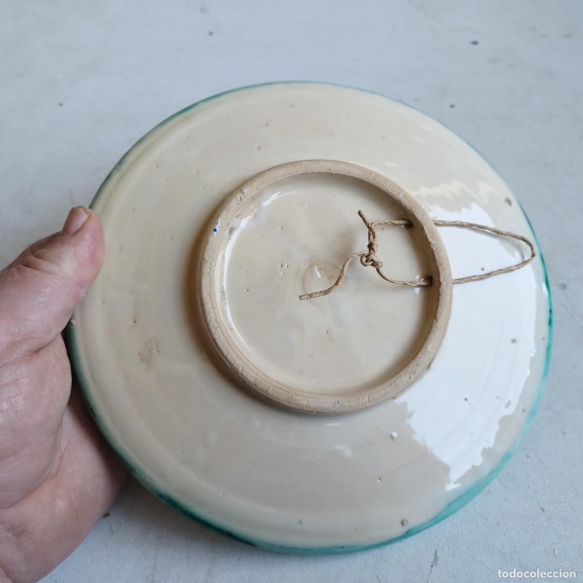 Antig&uuml;edades: PLATO CERAMICA DECORADO 20 CM - Foto 3