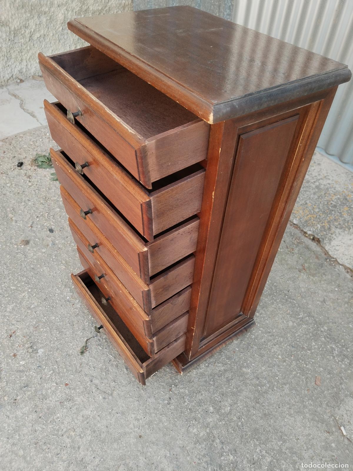 Antig&uuml;edades: comoda mueble auxilar de madera - Foto 5