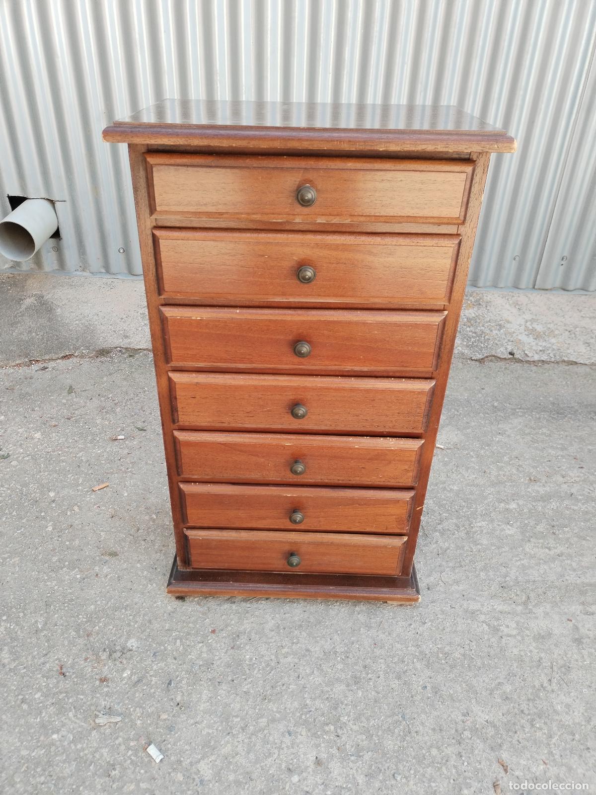 Antig&uuml;edades: comoda mueble auxilar de madera - Foto 9