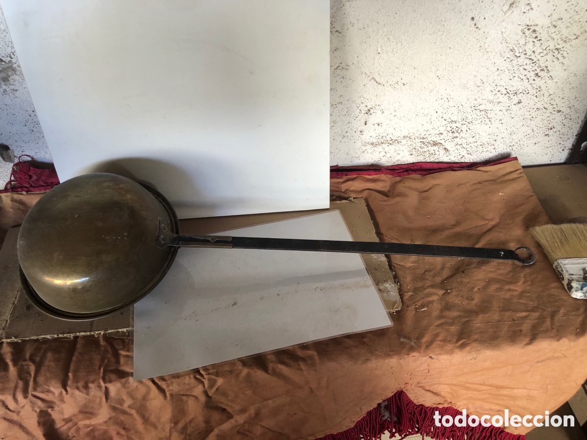 Antig&uuml;edades: calientacamas de laton - Foto 4