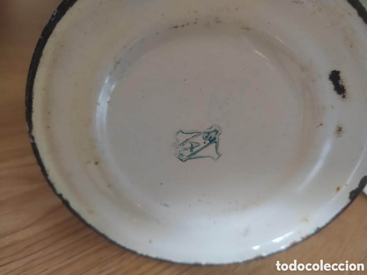 Antig&uuml;edades: Cafetera de hierro esmaltado en blanco - Foto 6
