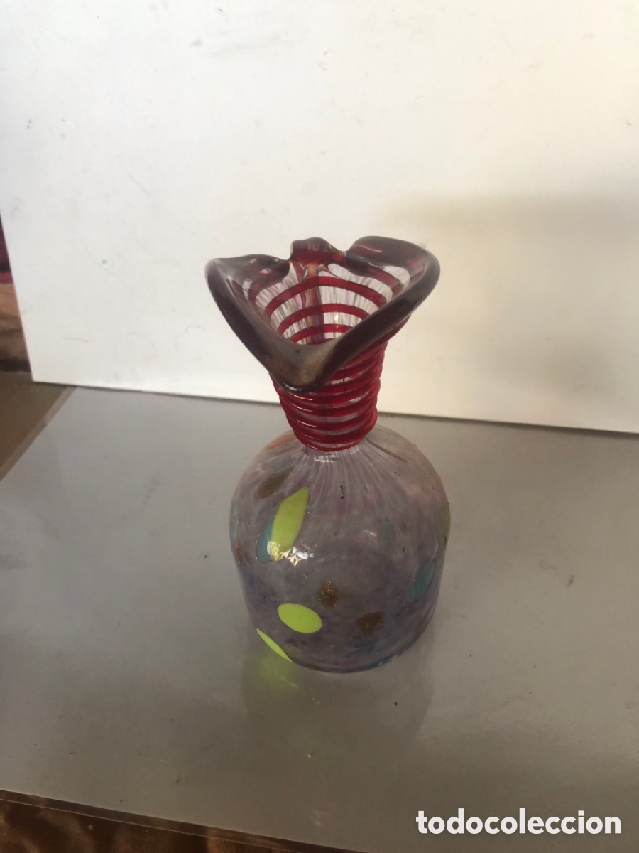 Antig&uuml;edades: JARRA DE CRISTAL DE MURANO - Foto 2