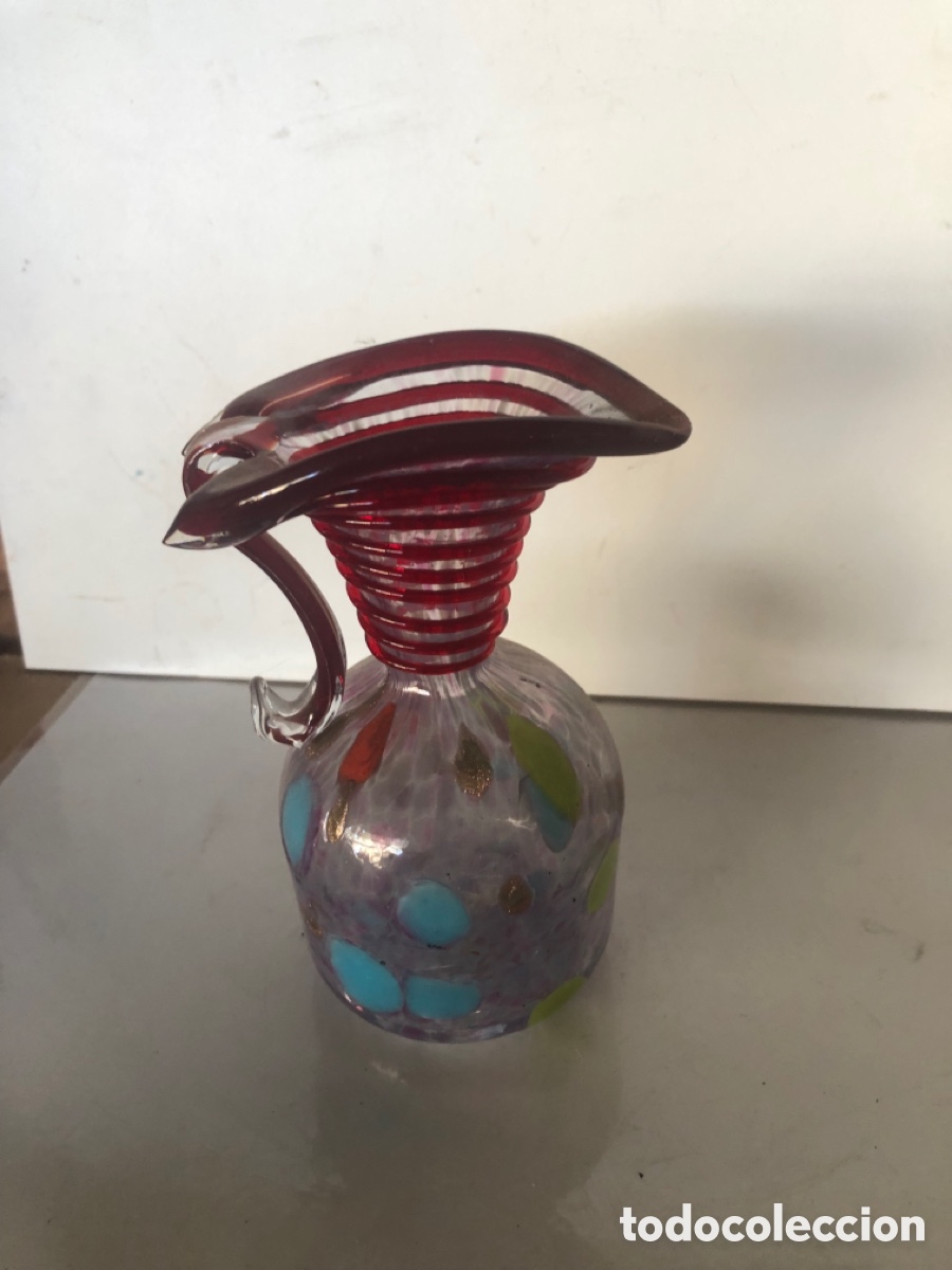 Antig&uuml;edades: JARRA DE CRISTAL DE MURANO - Foto 1