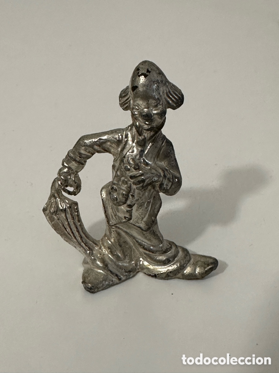 Antig&uuml;edades: Conjunto figuras payasos de metal - Foto 6