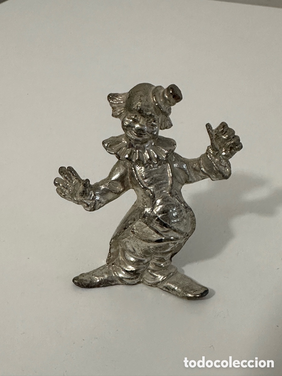 Antig&uuml;edades: Conjunto figuras payasos de metal - Foto 7