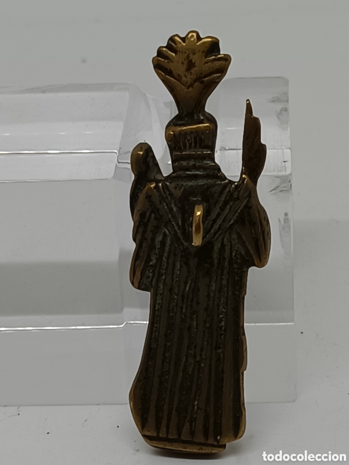 Antig&uuml;edades: Figura de bronce de Santo m&aacute;rtir. - Foto 3