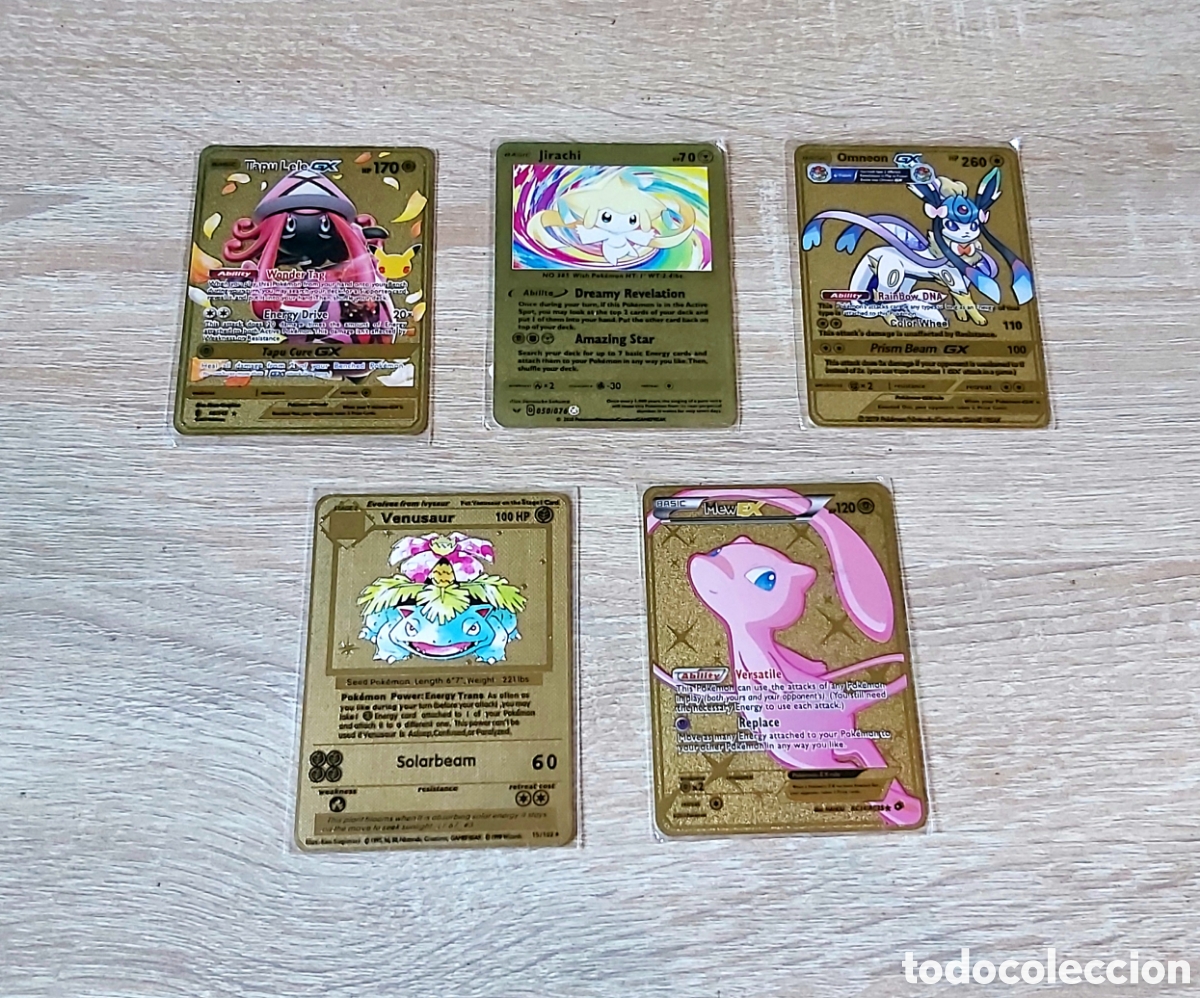 Antig&uuml;edades: 5 cartas Pokemon de metal - Foto 1