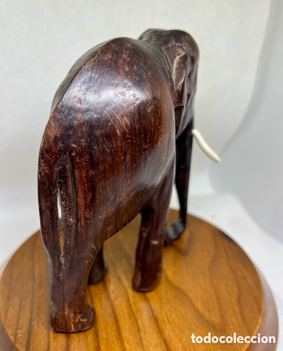 Antig&uuml;edades: TALLA ELEGANTE DE MADERA NOBLE - Foto 5