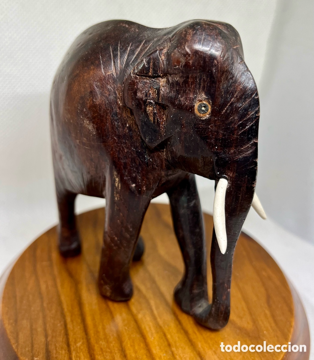 Antig&uuml;edades: TALLA ELEGANTE DE MADERA NOBLE - Foto 6