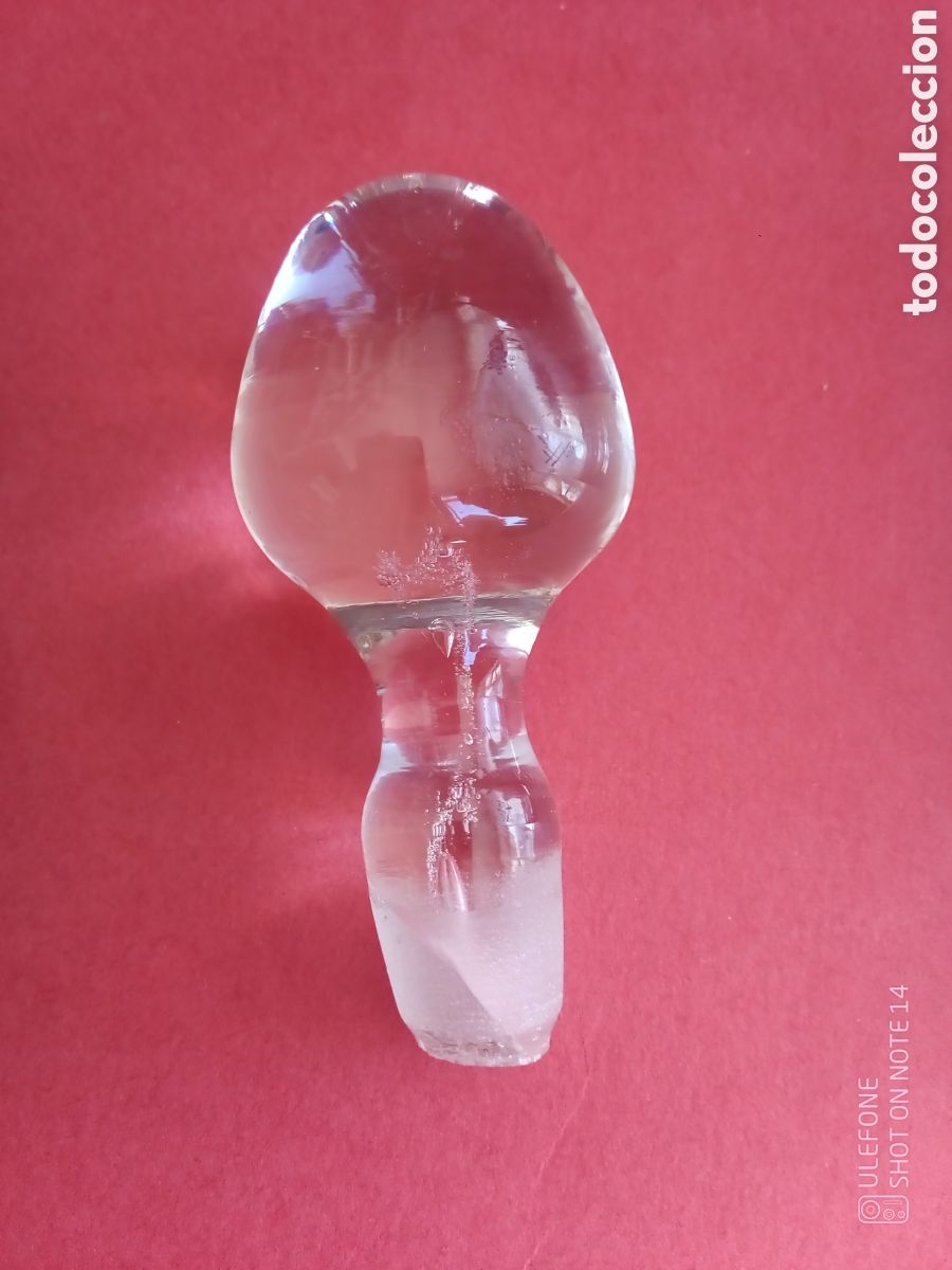 Antig&uuml;edades: BOTELLA CRISTAL PINTADA A MANO - LICORERA - Foto 8