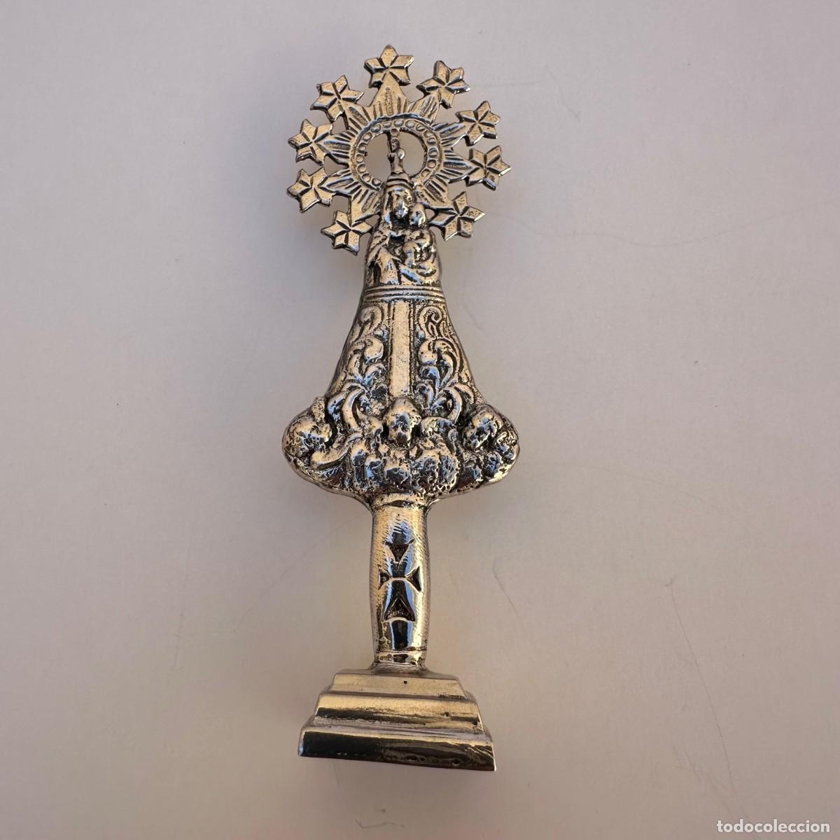 Antiques: VIRGEN DE COLGAR EN PLATA DE LEY ( 1755 )