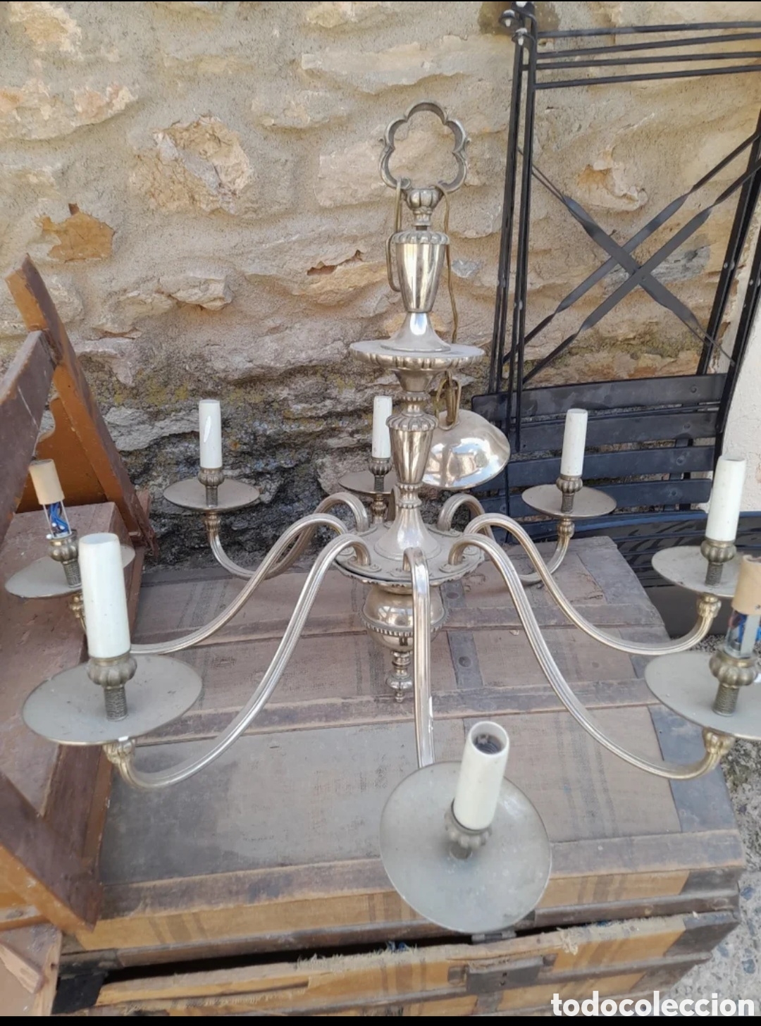 Antig&uuml;edades: Lampara de techo - Foto 1