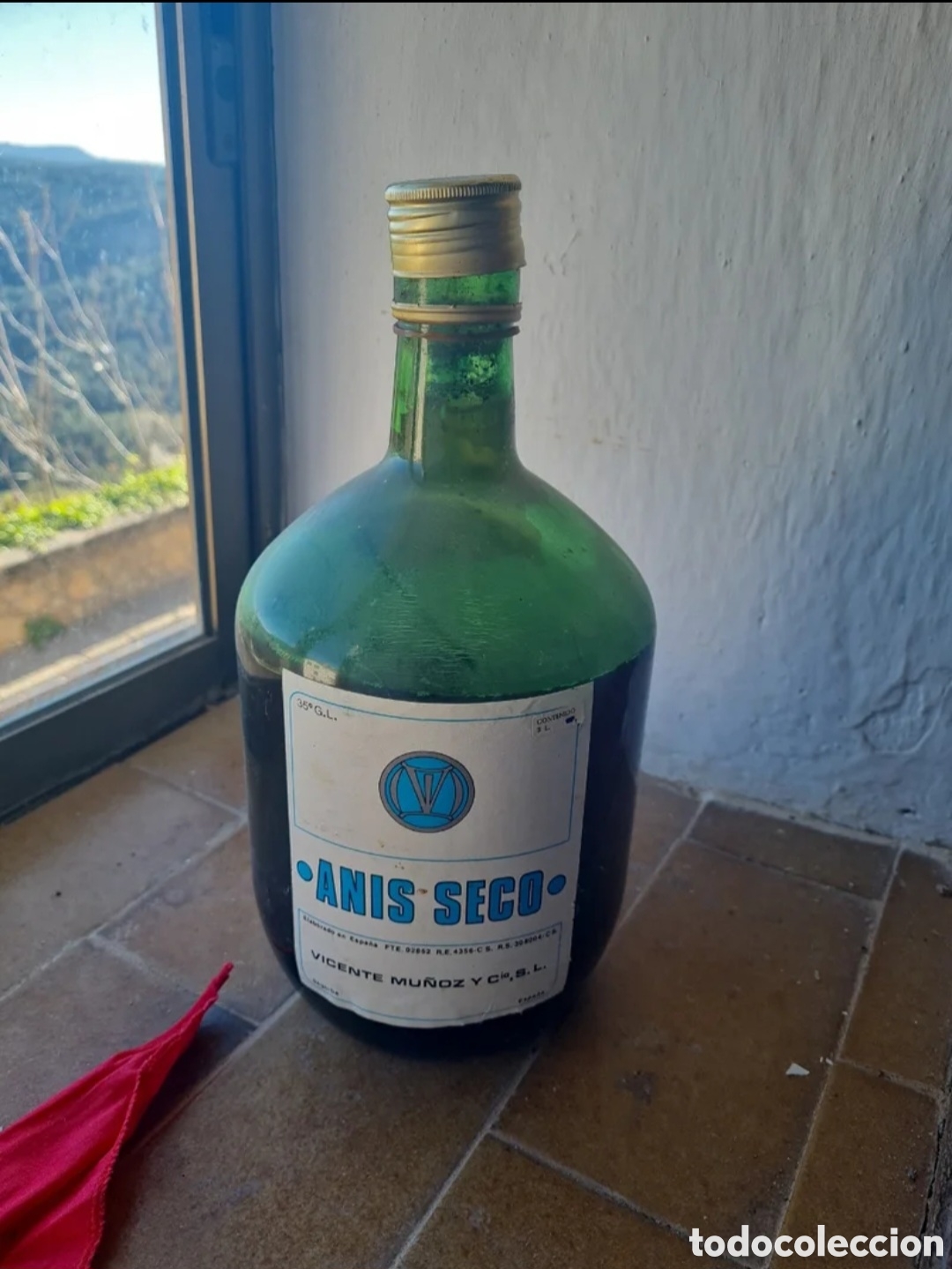 Antig&uuml;edades: Botella antigua an&iacute;s - Foto 1