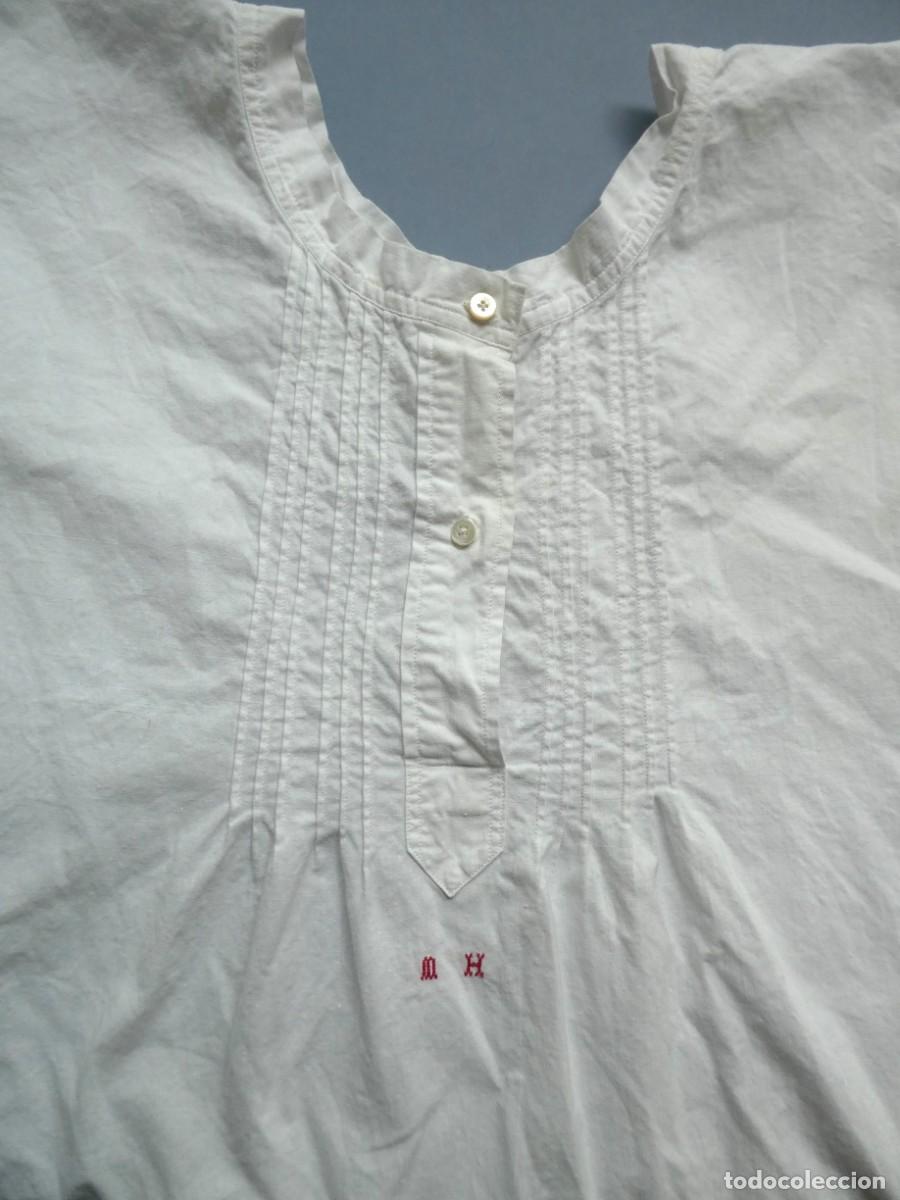 Antig&uuml;edades: ANTIGUO CAMIS&Oacute;N DE ALGOD&Oacute;N PPIO.S.XX - Foto 3
