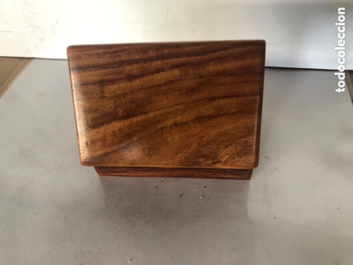 Antig&uuml;edades: Caja joyero de madera de nogal - Foto 3