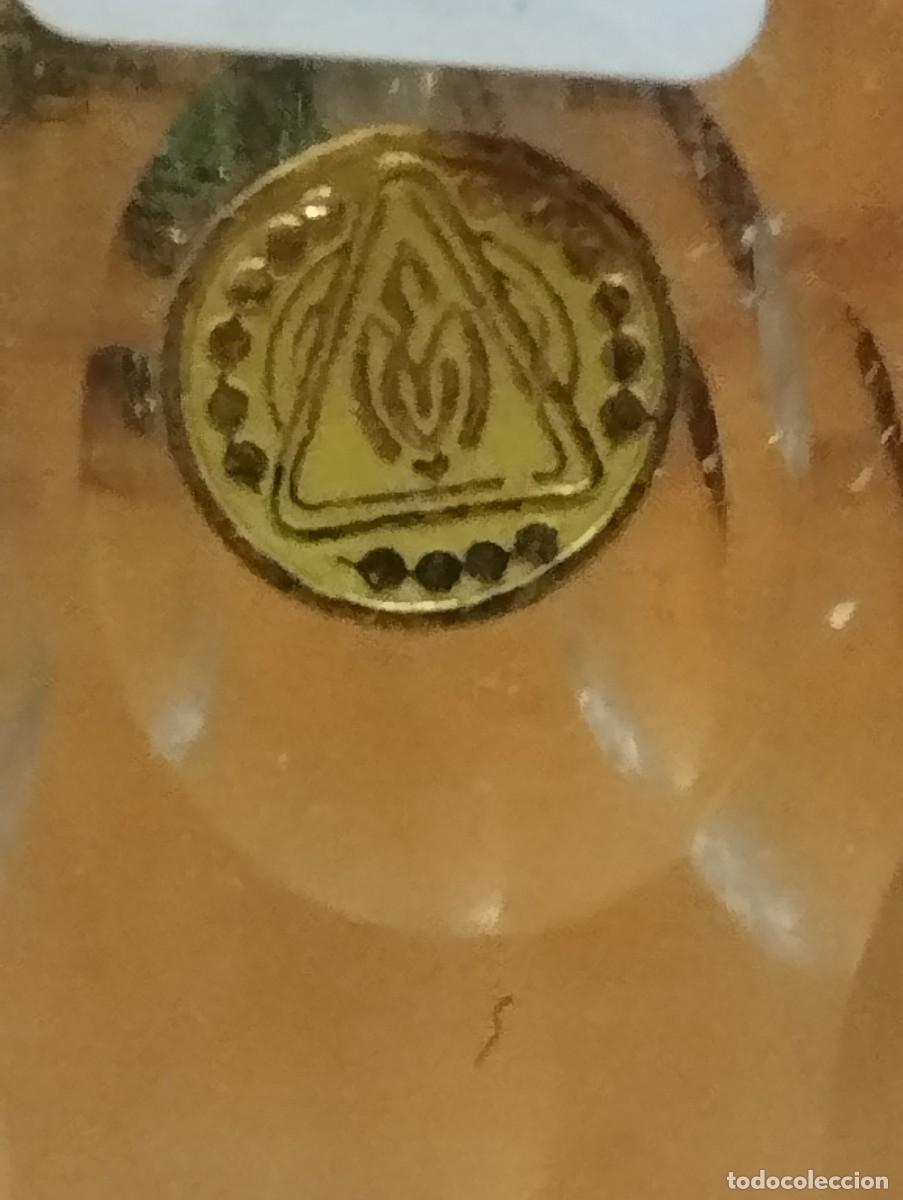 Antig&uuml;edades: JARR&Oacute;N DE CRISTAL CON BASE DE PLATA. - Foto 2