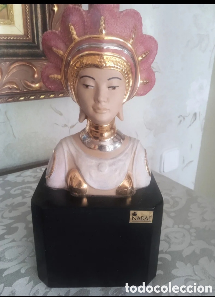 Antig&uuml;edades: Figura busto Nadal - Foto 1