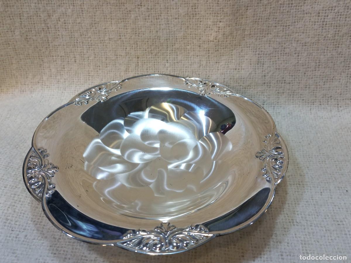 Antig&uuml;edades: BANDEJA-CENTRO (silver plated) redonda-aguas - Foto 1