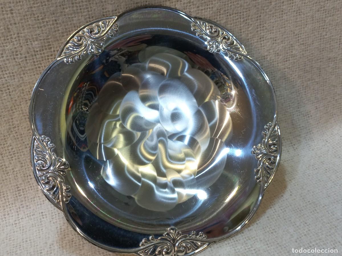 Antig&uuml;edades: BANDEJA-CENTRO (silver plated) redonda-aguas - Foto 3