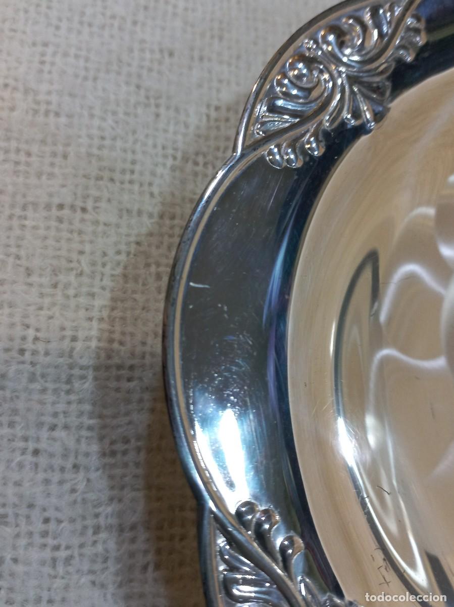 Antig&uuml;edades: BANDEJA-CENTRO (silver plated) redonda-aguas - Foto 5