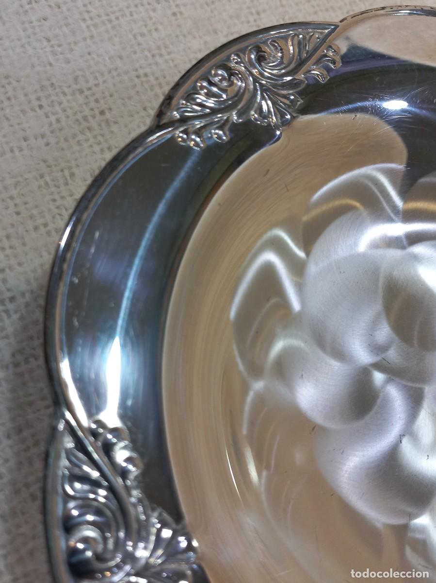 Antig&uuml;edades: BANDEJA-CENTRO (silver plated) redonda-aguas - Foto 6