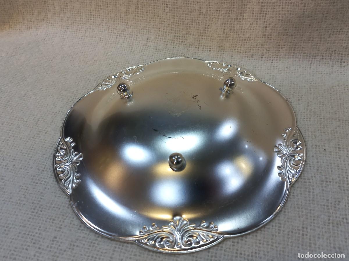 Antig&uuml;edades: BANDEJA-CENTRO (silver plated) redonda-aguas - Foto 7