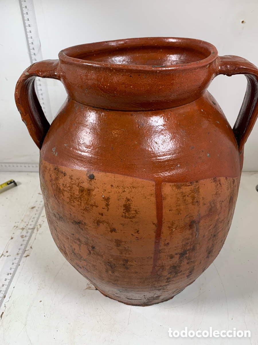 Antig&uuml;edades: 01_ Olla de barro antigua - Foto 2