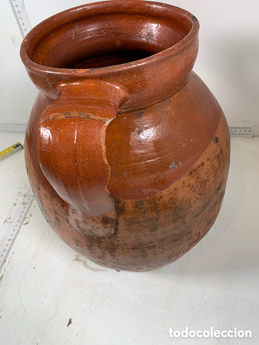 Antig&uuml;edades: 01_ Olla de barro antigua - Foto 5